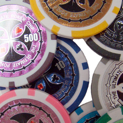 750 Ultimate Poker Chips with Mahogany Case