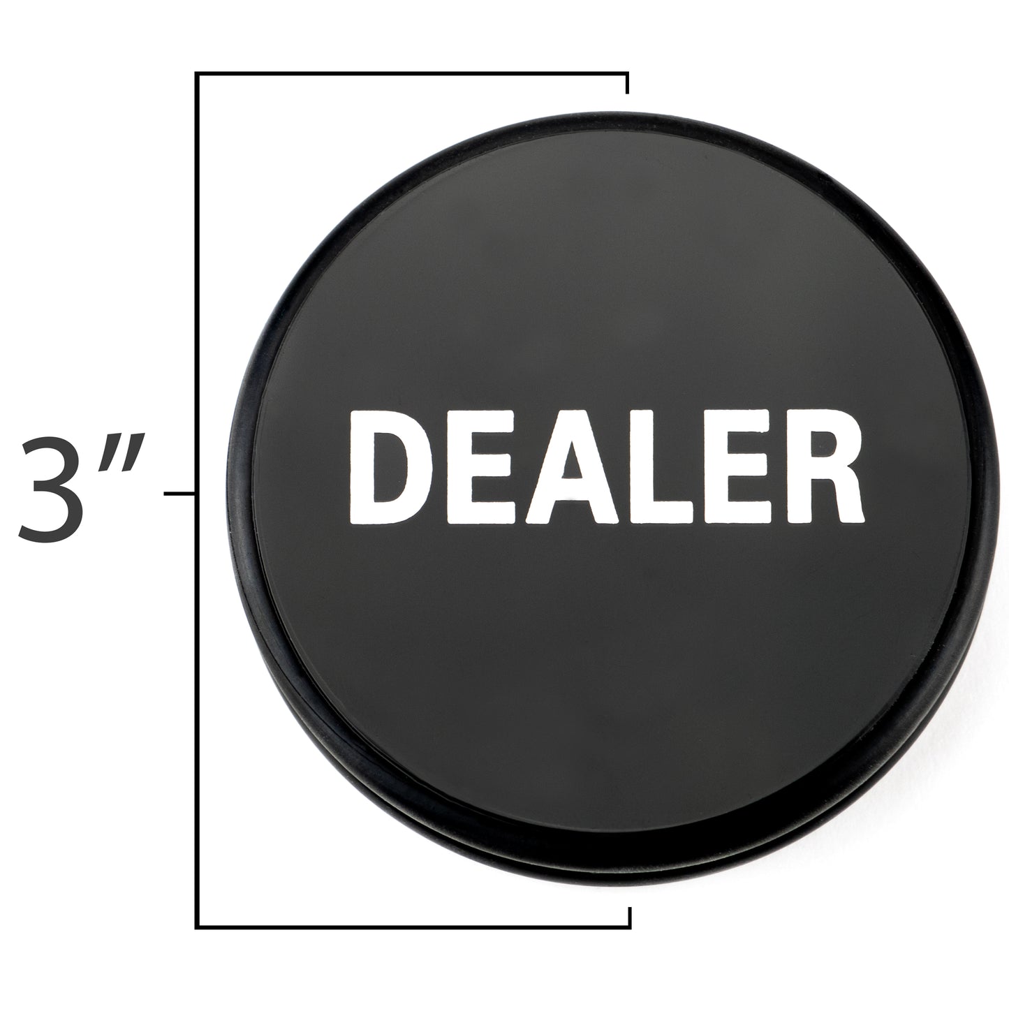2 Sided Black/White 3" Dealer Puck