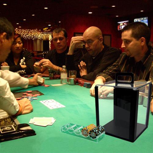 1000 Piece Acrylic Poker Chip Carrier with Trays