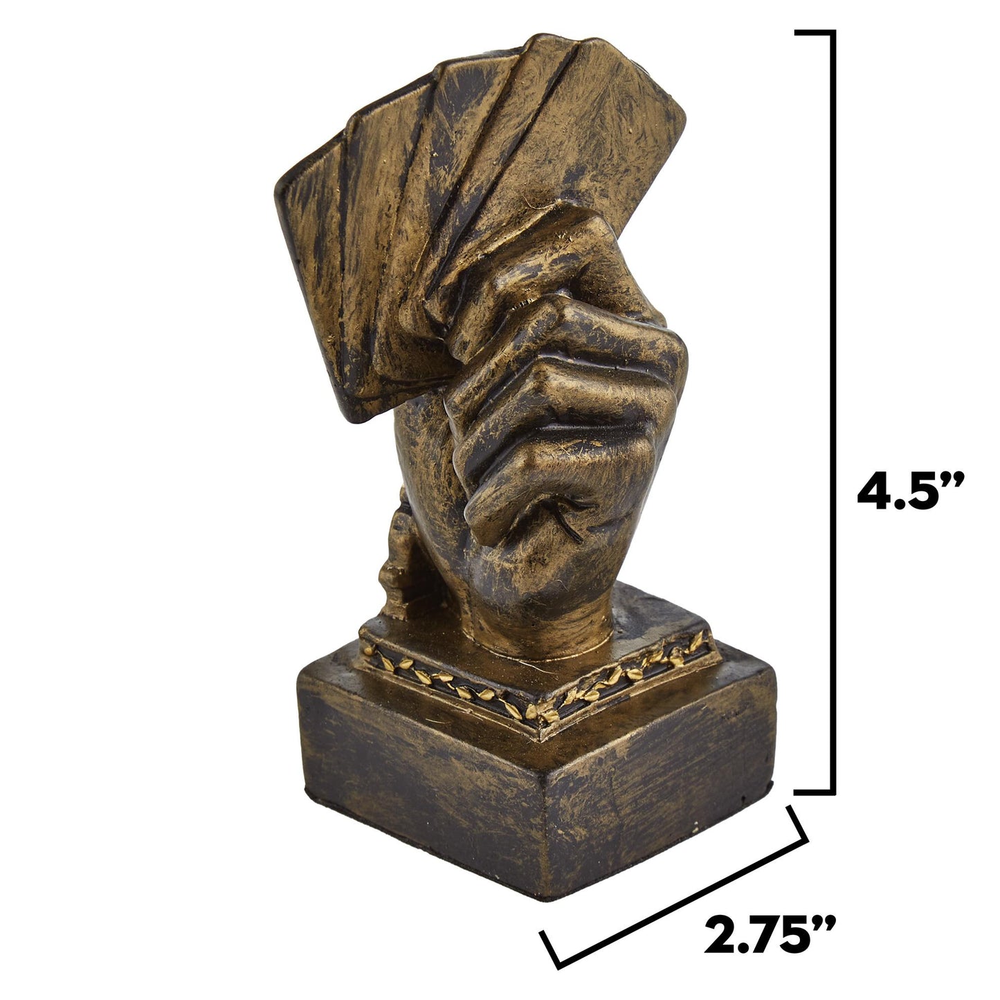 Gold Metal Poker Trophy