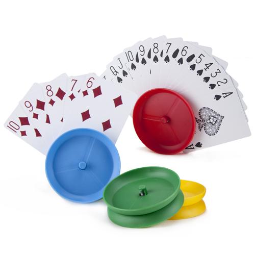 Four (4) Circle Playing Card Holders