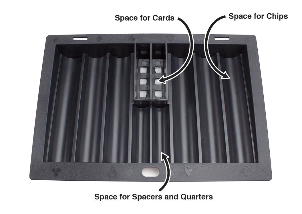 Plastic Poker Dealer Chip Tray