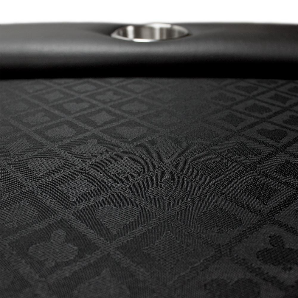 Black Suited Speed Cloth Poker Table