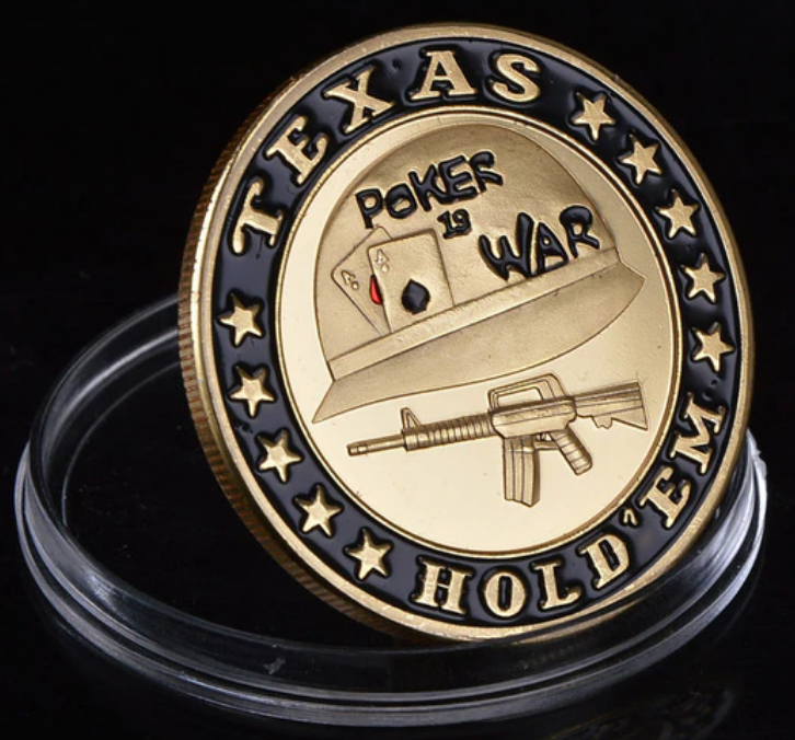 Poker is War - Texas Hold'em - Medallion