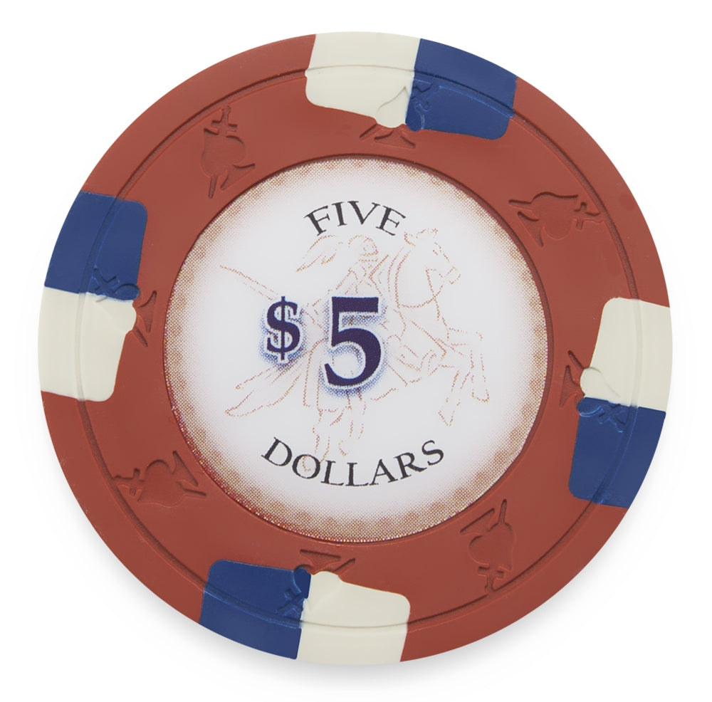 Red Poker Knights Chip - $5