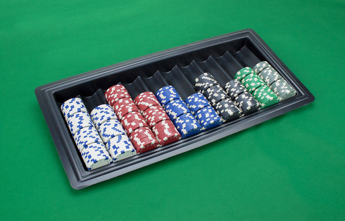 10 Row Plastic Casino Dealer Chip Tray