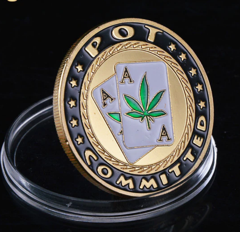 Pot Committed Ace Card Medallion
