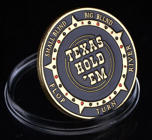 Texas Hold'Em Blackout Medallion