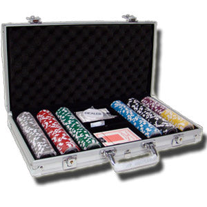 300 Black Diamond Poker Chips with Aluminum Case