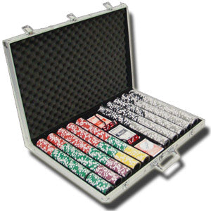 1000 Black Diamond Poker Chips with Aluminum Case