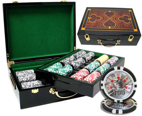 500 Ben Franklin Poker Chips with Hi Gloss Case