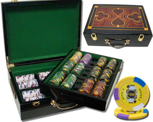 500 Kings Casino Poker Chips with Hi Gloss Case