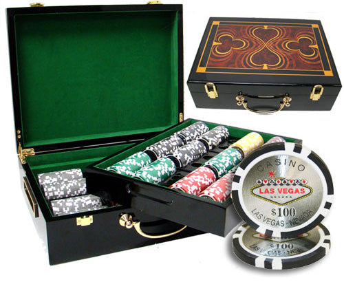 500 Las Vegas Poker Chips with Hi Gloss Case