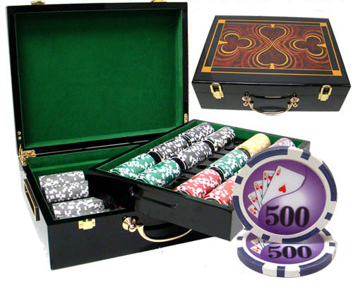 500 Yin Yang Poker Chips with Hi Gloss Case