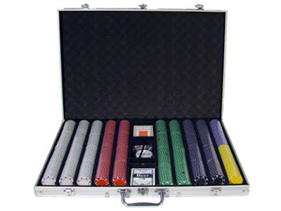 1000 Suited Poker Chips with Aluminum Case