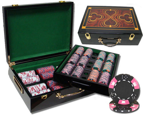 500 Crown and Dice Poker Chips with Hi Gloss Case
