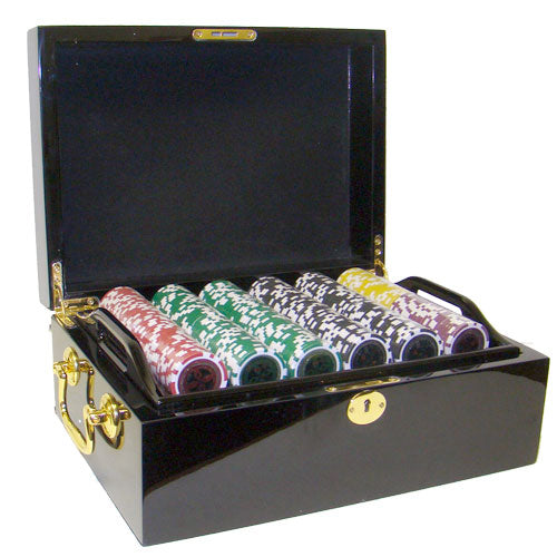 500 Ultimate Poker Chips with Mahogany Case