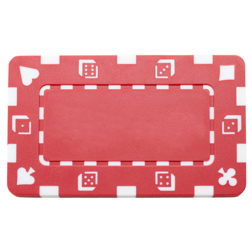 Red Rectangular Poker Chips (5 Pack)