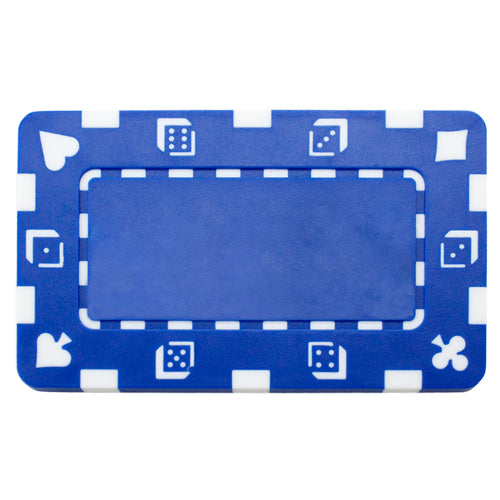 Blue Rectangular Poker Chips (5 Pack)