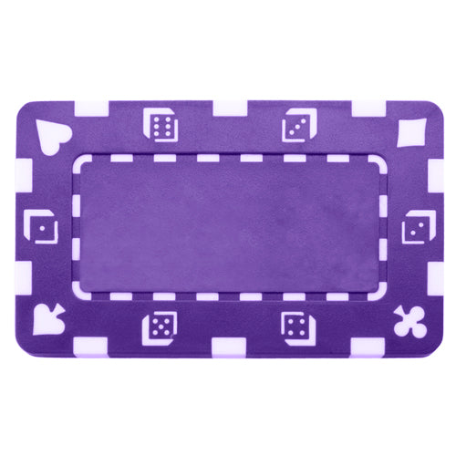 Purple Rectangular Poker Chips