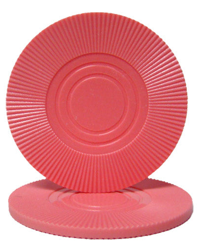 Pink Interlocking Radial Plastic Poker Chips