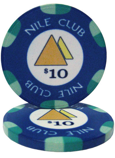 Blue Nile Club Poker Chips - $10