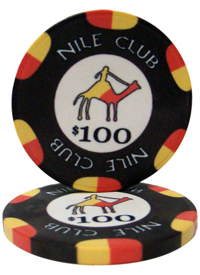 Black Nile Club Poker Chips - $100