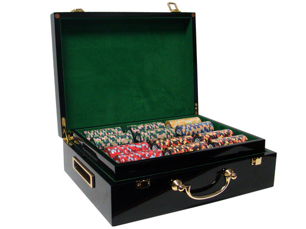 500 Nile Club Poker Chips with Claysmith Aluminum Case