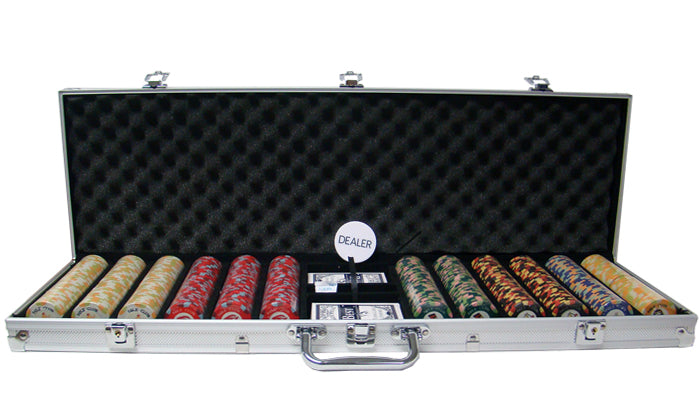 600 Nile Club Poker Chips with Aluminum Case