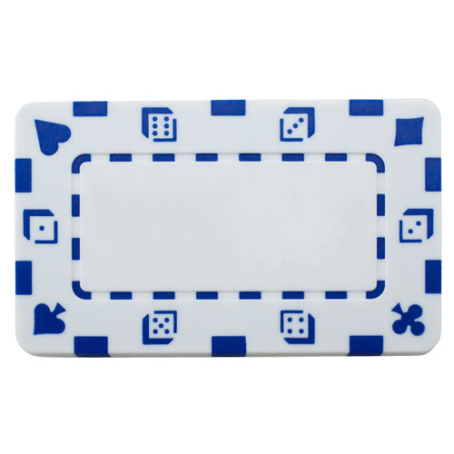 White Rectangular Poker Chips (5 Pack)