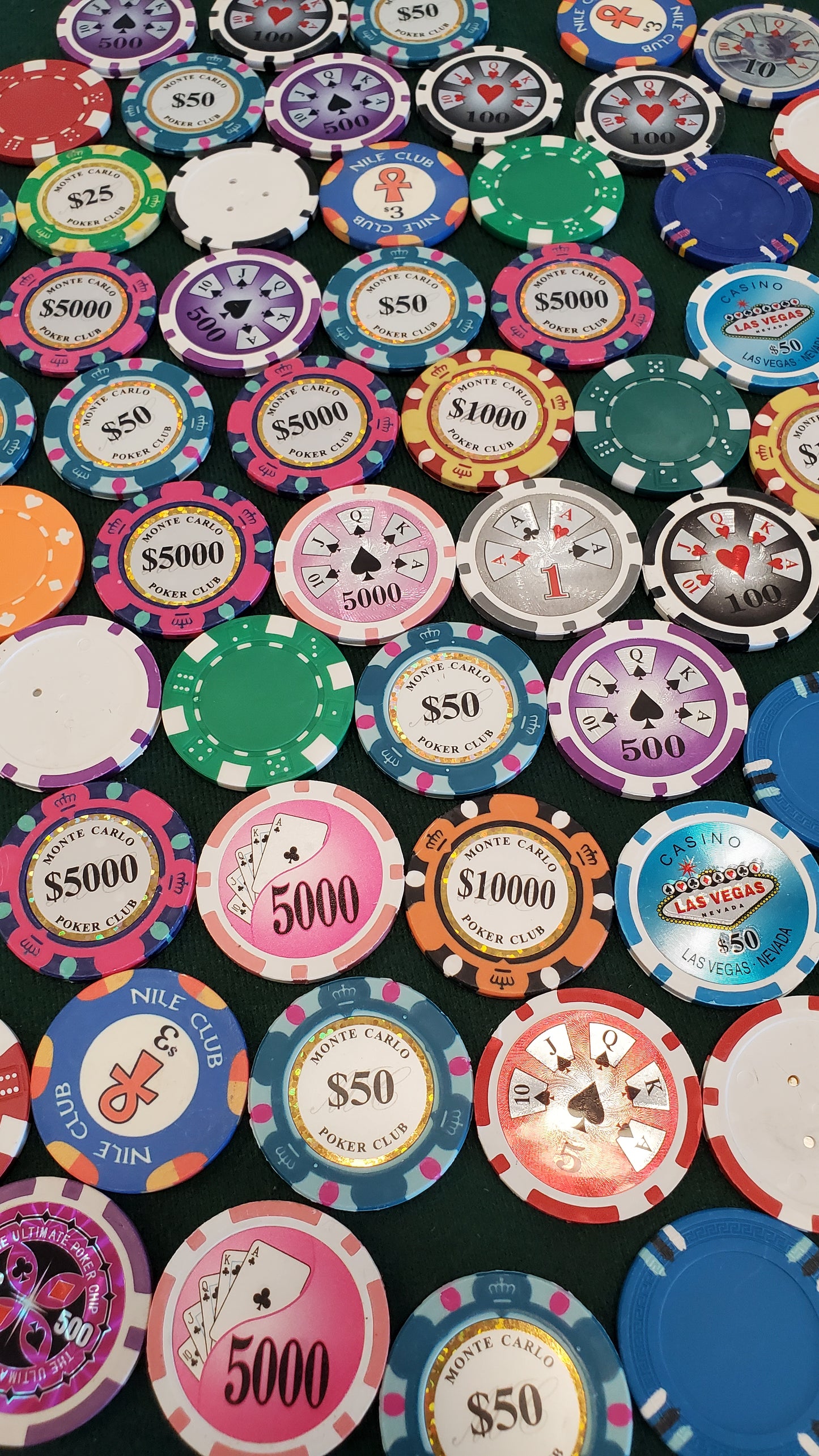 200 Grab Bag Poker Chips - Random