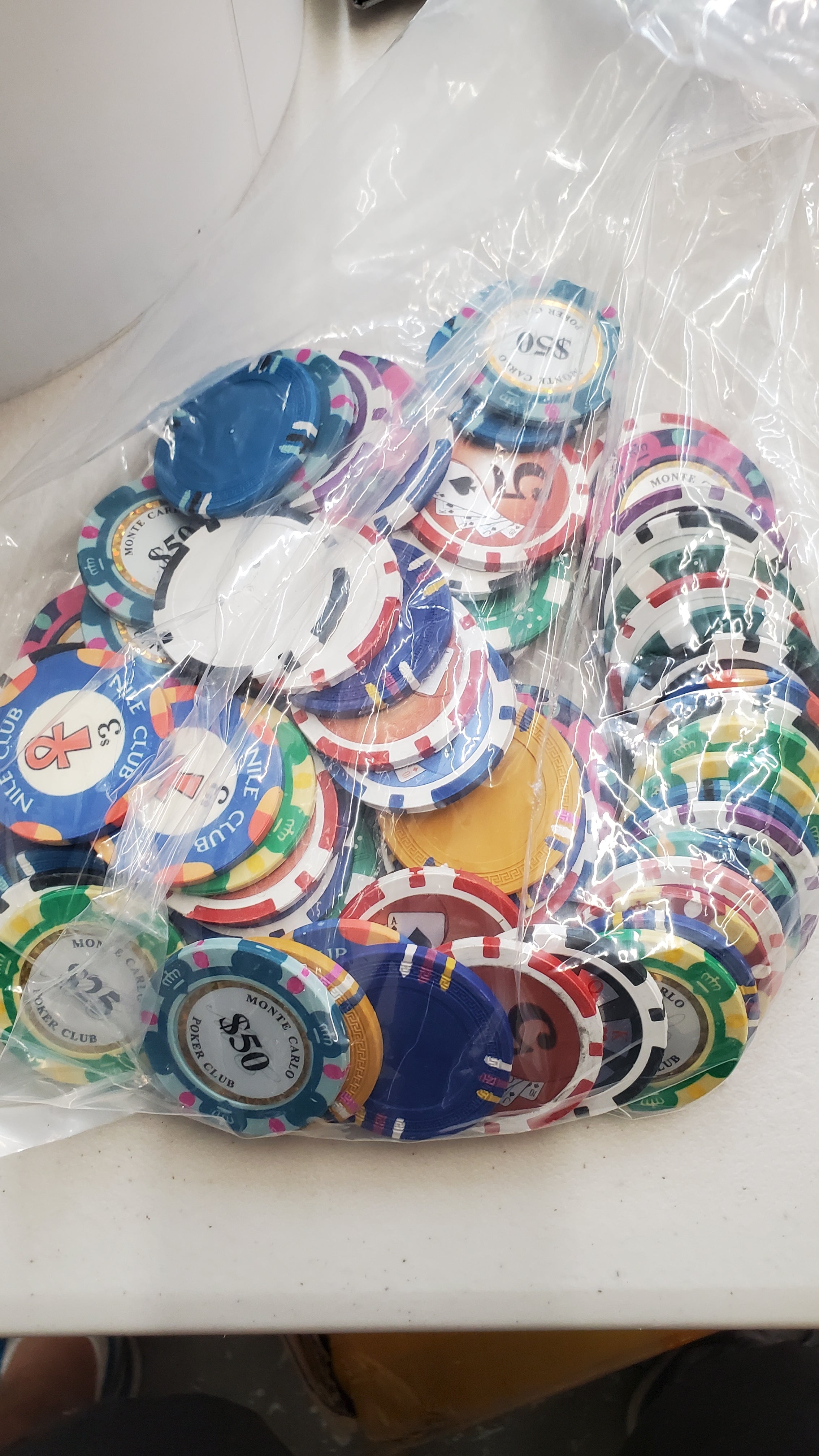 200 Grab Bag Poker Chips Random chipcave
