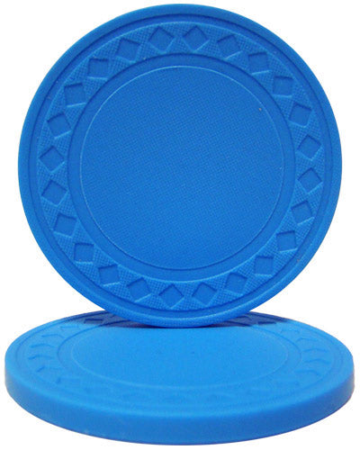 Light Blue Super Diamond Poker Chips