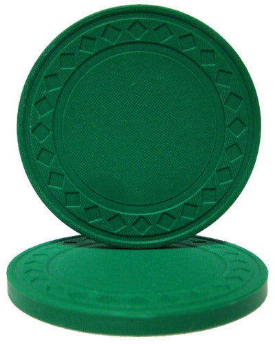 Green Super Diamond Poker Chips