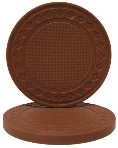 Brown Super Diamond Poker Chips