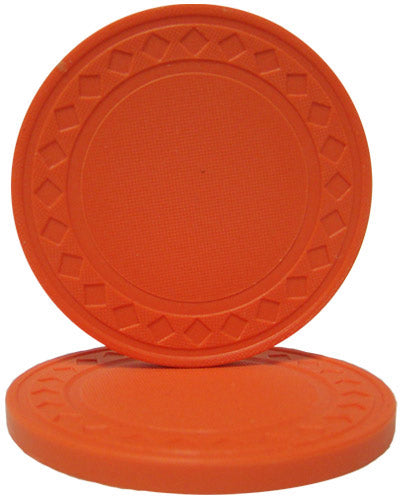 Orange Super Diamond Poker Chips