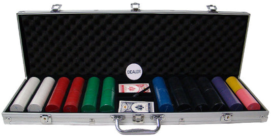 600 Super Diamond Poker Chips with Aluminum Case