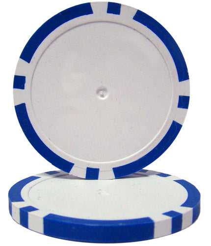 Dark Blue Blank 8 Stripe Poker Chips