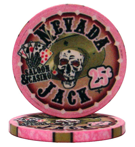 Pink Nevada Jack Poker Chips - $0.25