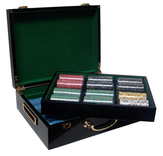 500 Nevada Jack Poker Chips with Hi Gloss Case