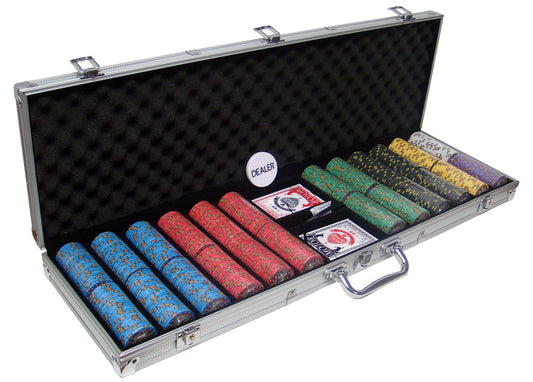 600 Nevada Jack Poker Chips with Aluminum Case