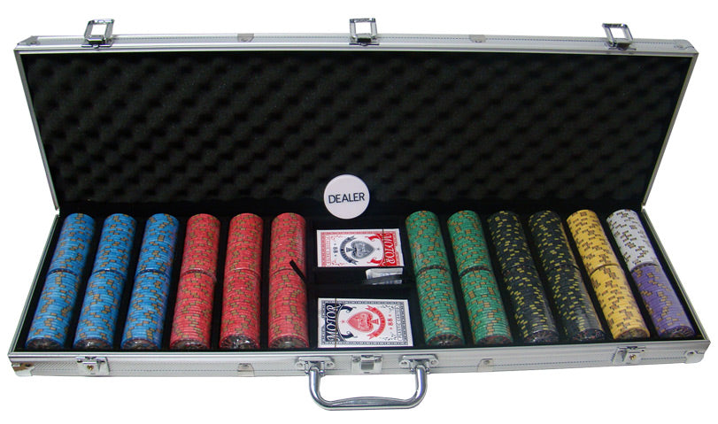 600 Nevada Jack Poker Chips with Aluminum Case