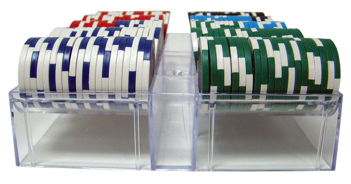 200 Tournament Pro Poker Chips with Acrylic Tray