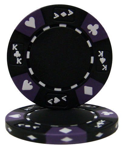 Black Ace King Suited Poker Chips