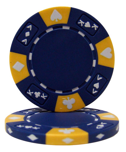 Blue Ace King Suited Poker Chips