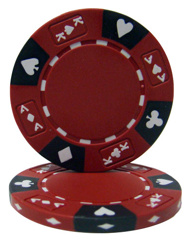 Red Ace King Suited Poker Chips