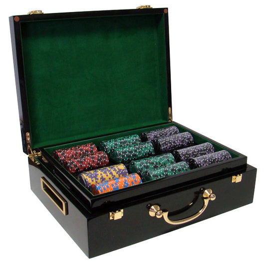 500 Ace King Suited Poker Chips with Hi Gloss Case