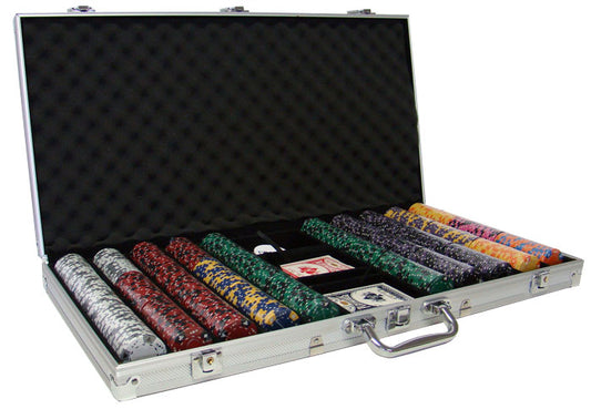 750 Ace King Suited Poker Chips with Aluminum Case