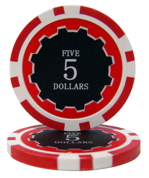 Red Eclipse Poker Chips - $5
