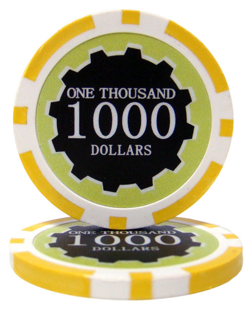 Yellow Eclipse Poker Chips - $1,000